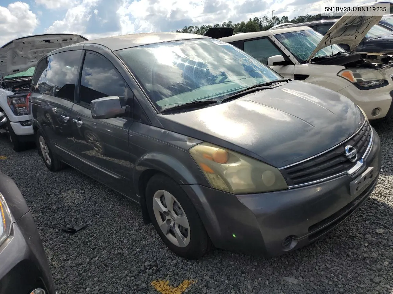 5N1BV28U78N119235 2008 Nissan Quest S