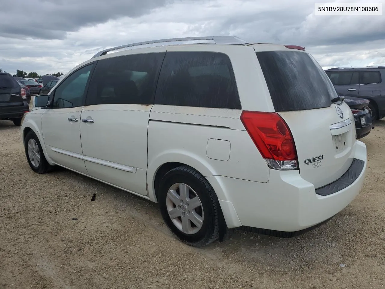 5N1BV28U78N108686 2008 Nissan Quest S