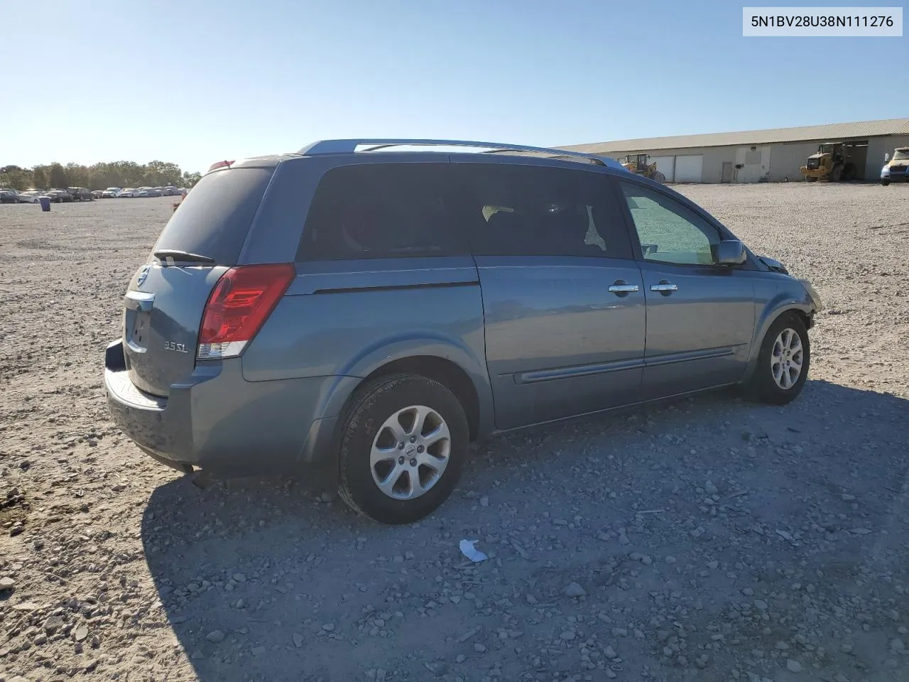 2008 Nissan Quest S VIN: 5N1BV28U38N111276 Lot: 76967564