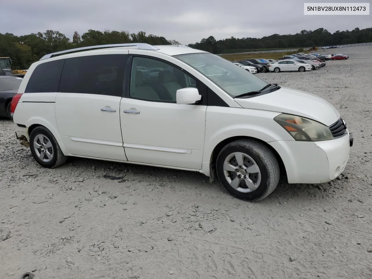 2008 Nissan Quest S VIN: 5N1BV28UX8N112473 Lot: 77664004