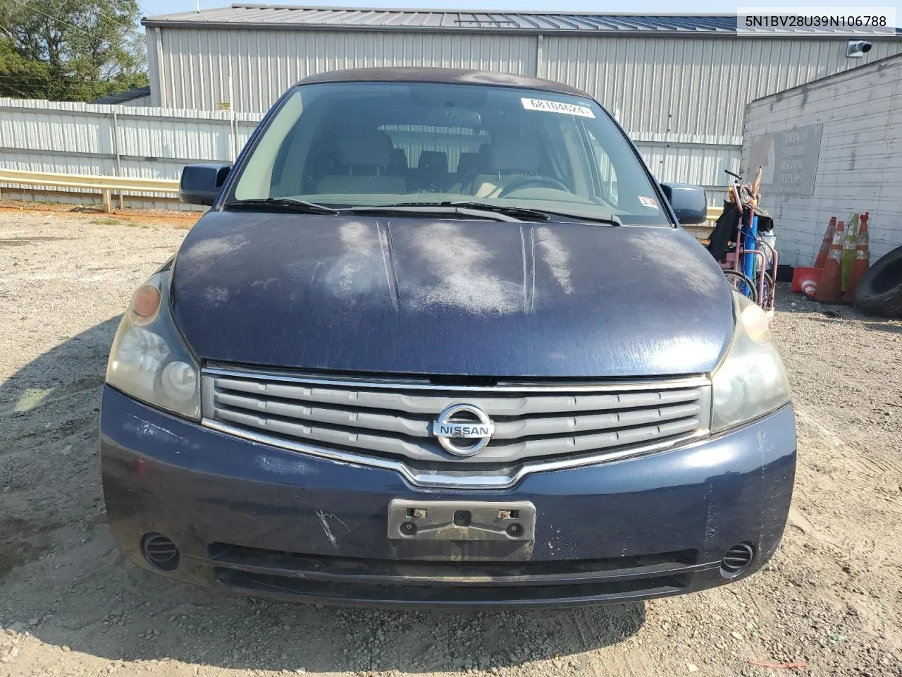 2009 Nissan Quest S VIN: 5N1BV28U39N106788 Lot: 68104624