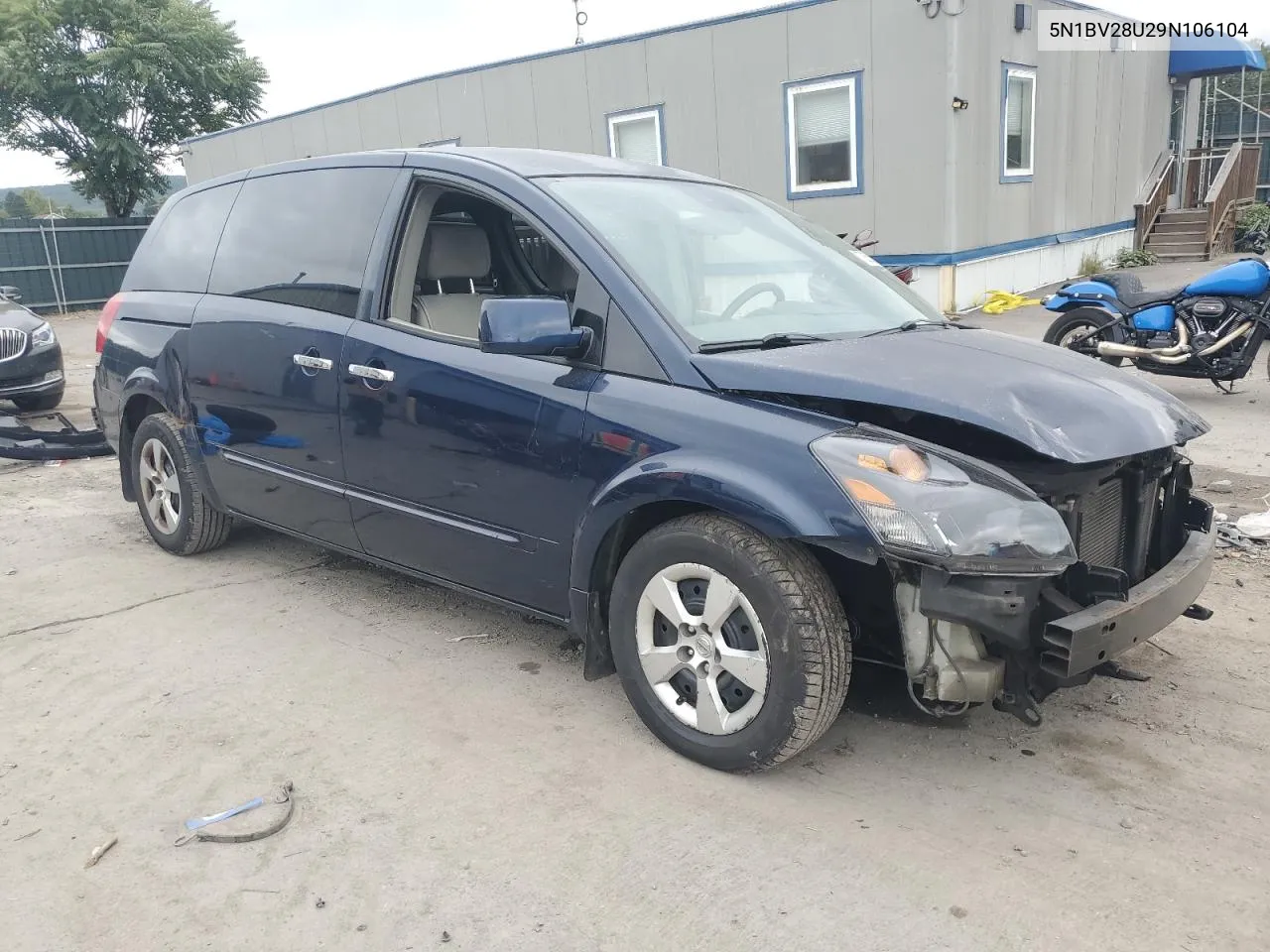 2009 Nissan Quest S VIN: 5N1BV28U29N106104 Lot: 72353264