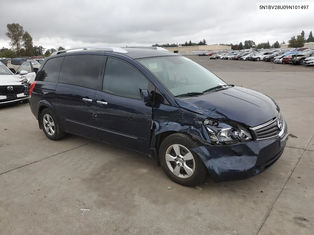 2009 Nissan Quest S VIN: 5N1BV28U09N101497 Lot: 75330364