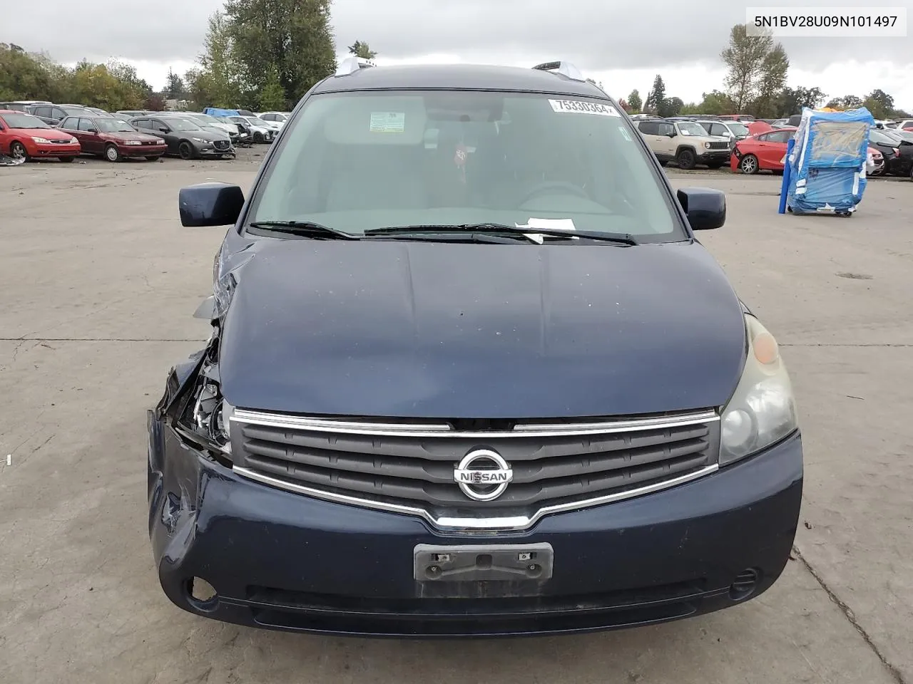 2009 Nissan Quest S VIN: 5N1BV28U09N101497 Lot: 75330364