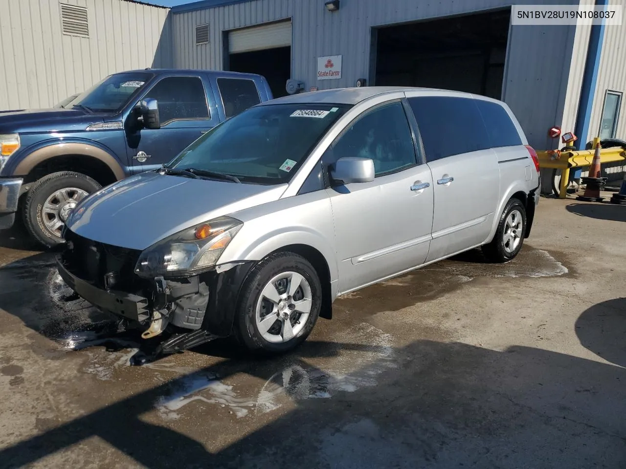 2009 Nissan Quest S VIN: 5N1BV28U19N108037 Lot: 75548664