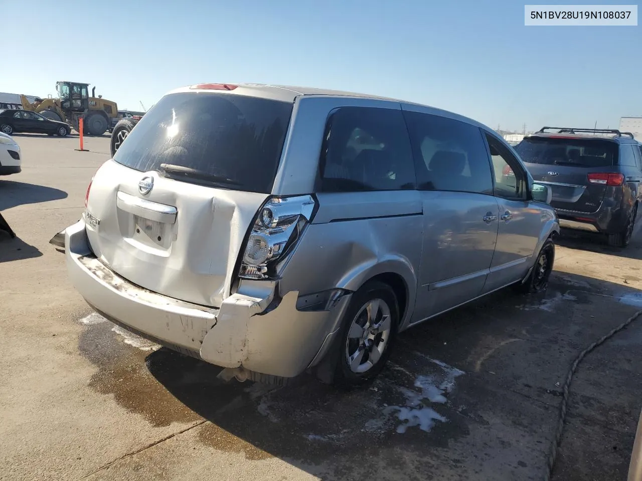 2009 Nissan Quest S VIN: 5N1BV28U19N108037 Lot: 75548664