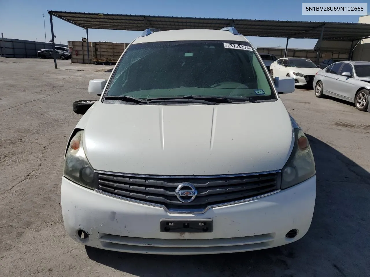 2009 Nissan Quest S VIN: 5N1BV28U69N102668 Lot: 78753234