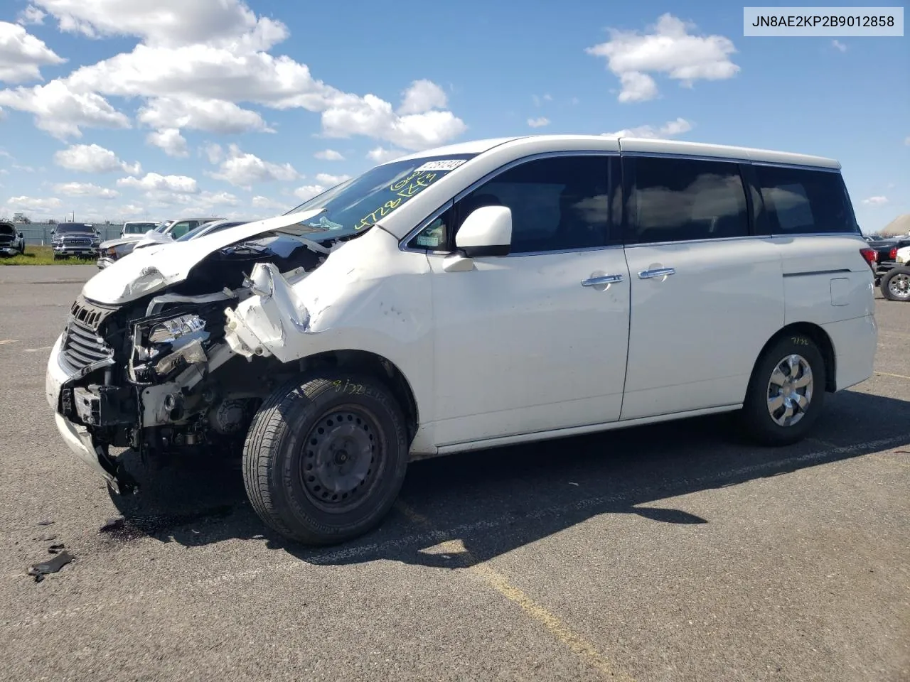 2011 Nissan Quest S VIN: JN8AE2KP2B9012858 Lot: 47281243