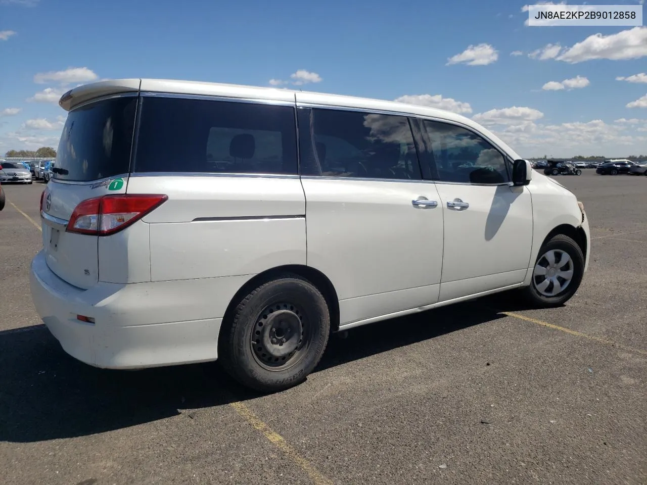 2011 Nissan Quest S VIN: JN8AE2KP2B9012858 Lot: 47281243