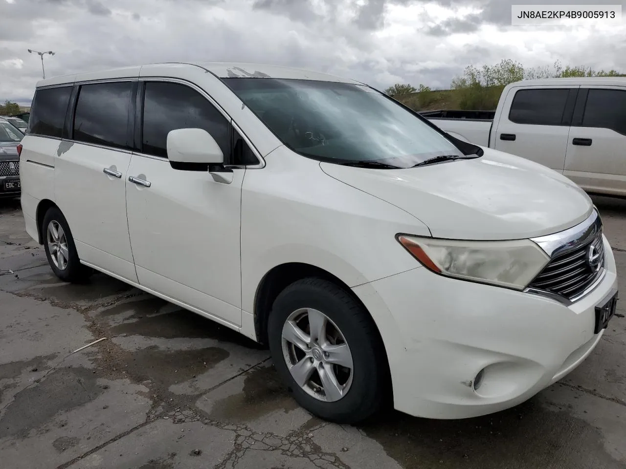 2011 Nissan Quest S VIN: JN8AE2KP4B9005913 Lot: 54063704