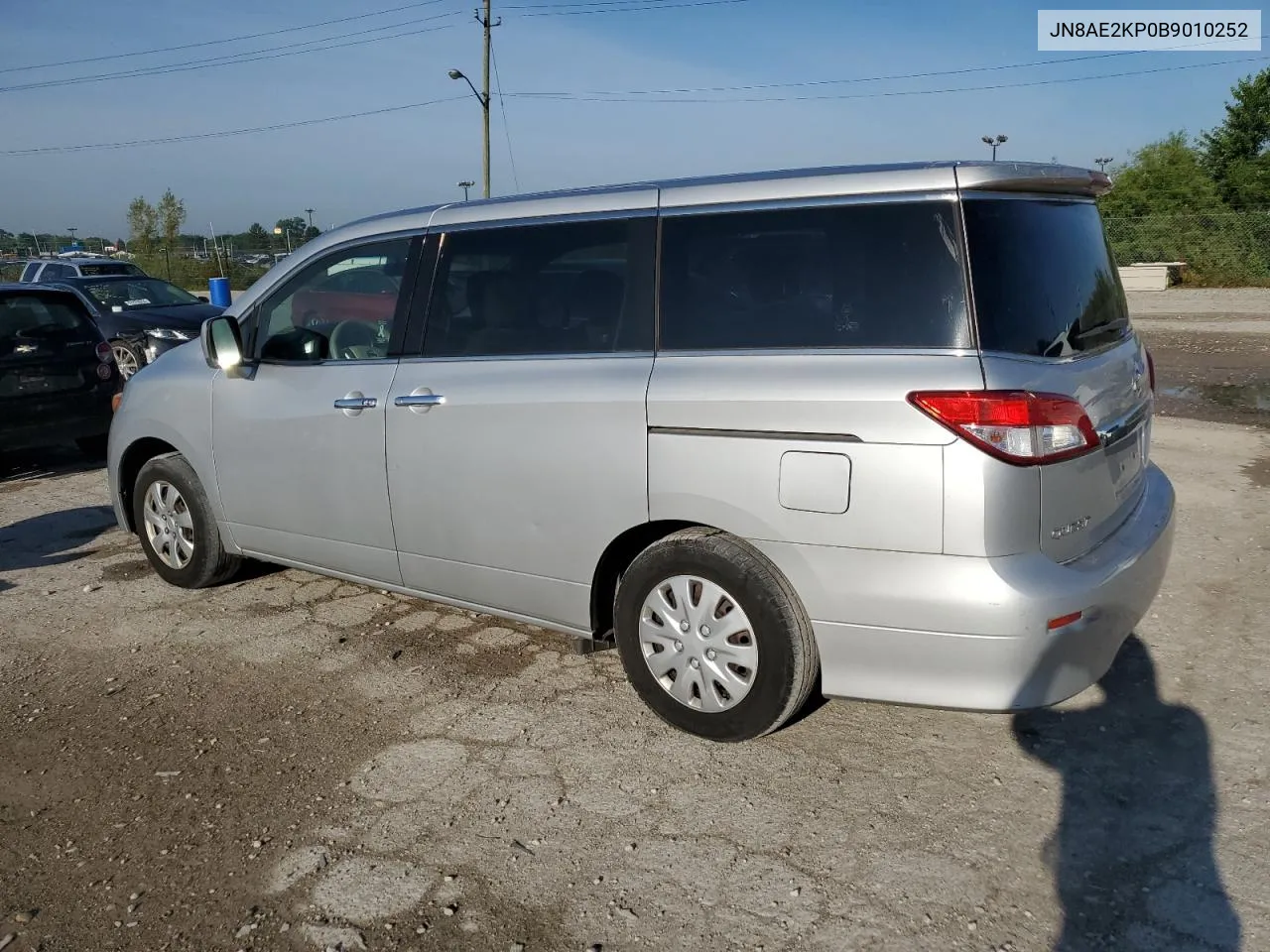 2011 Nissan Quest S VIN: JN8AE2KP0B9010252 Lot: 57309714