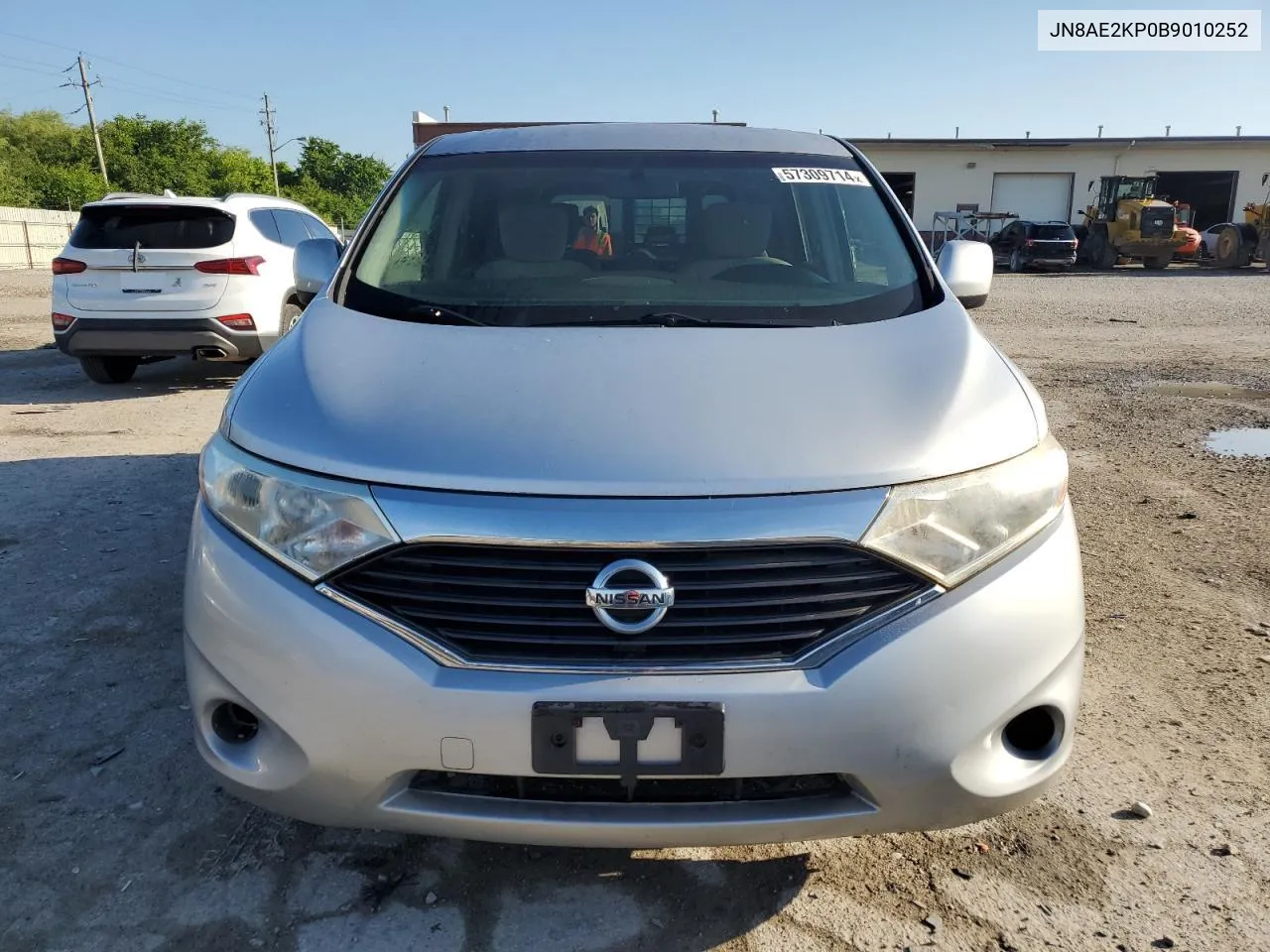 2011 Nissan Quest S VIN: JN8AE2KP0B9010252 Lot: 57309714