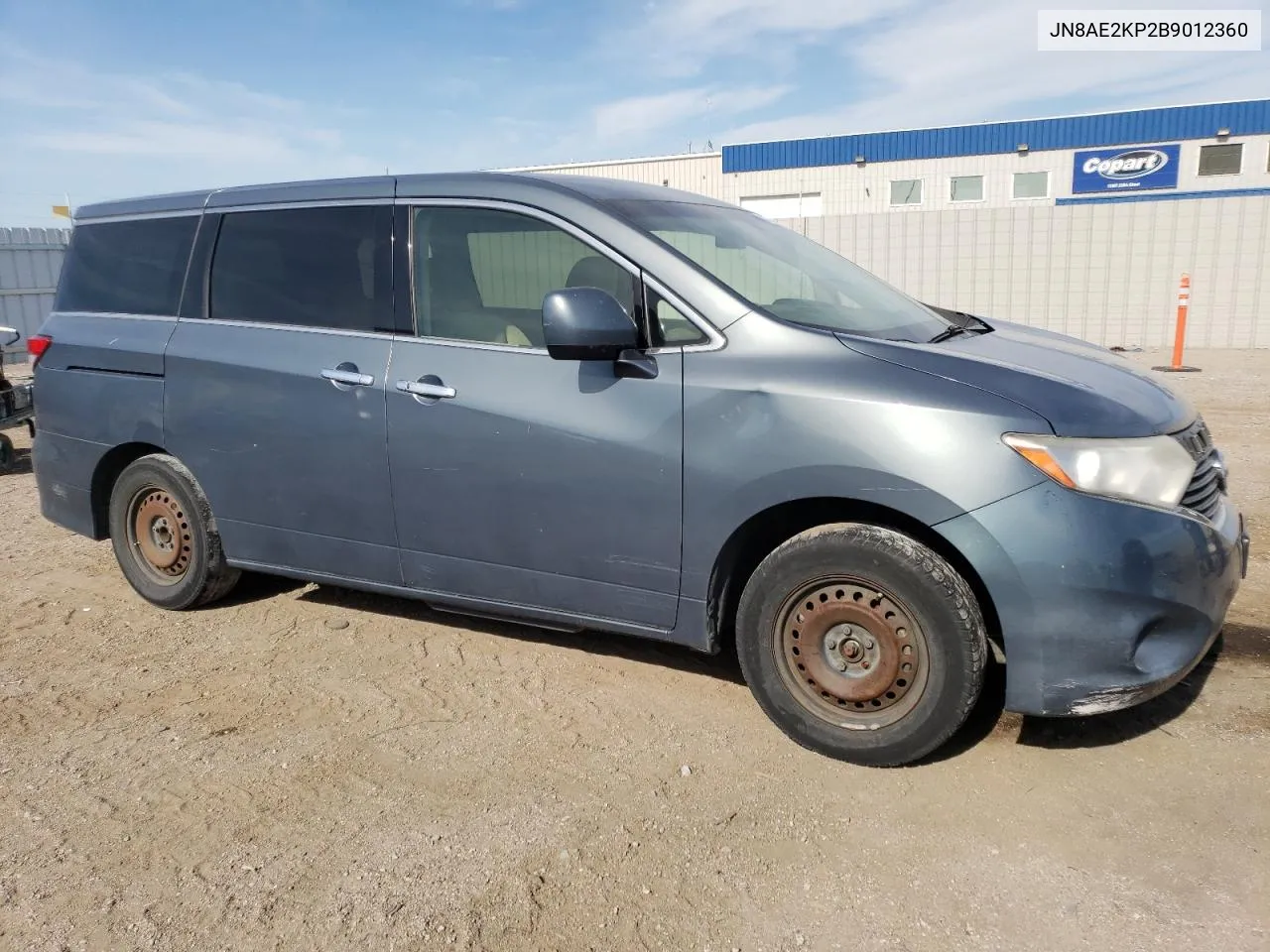 2011 Nissan Quest S VIN: JN8AE2KP2B9012360 Lot: 59056384