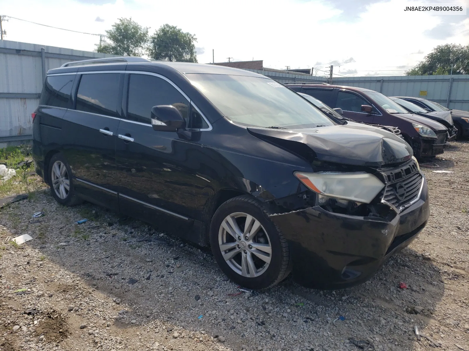 2011 Nissan Quest S VIN: JN8AE2KP4B9004356 Lot: 66131784