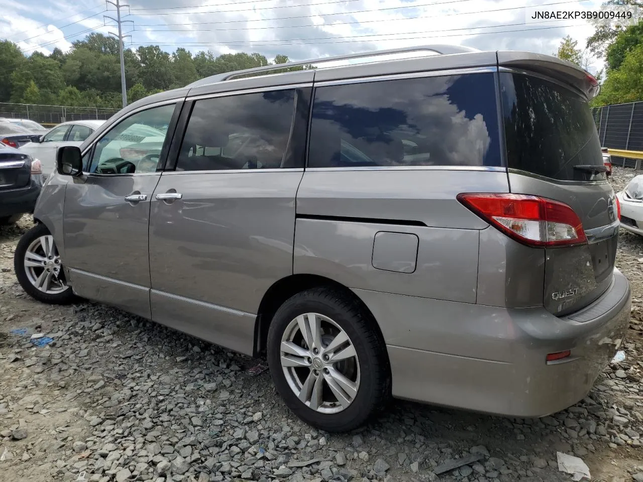 2011 Nissan Quest S VIN: JN8AE2KP3B9009449 Lot: 68083934