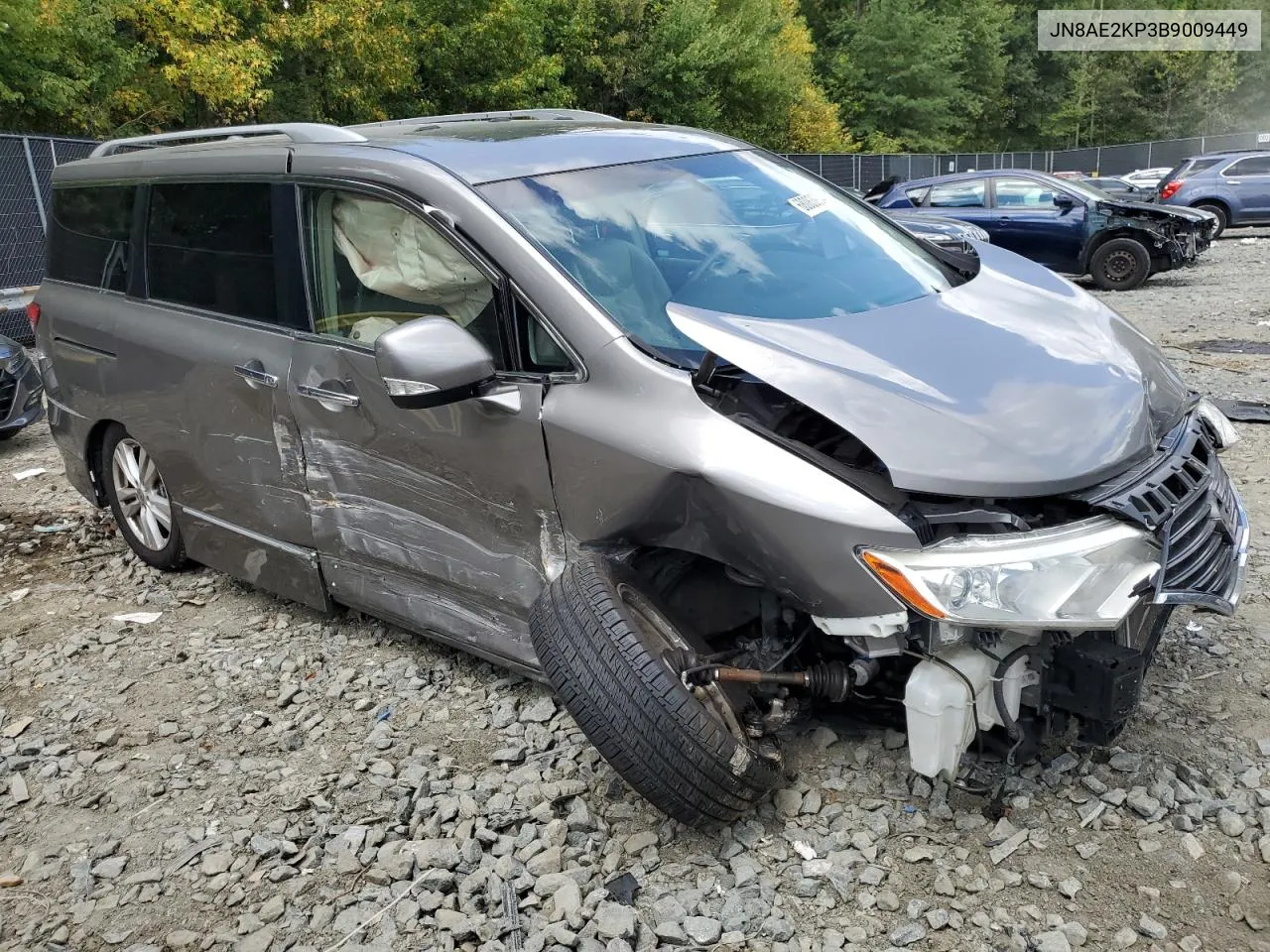 2011 Nissan Quest S VIN: JN8AE2KP3B9009449 Lot: 68083934