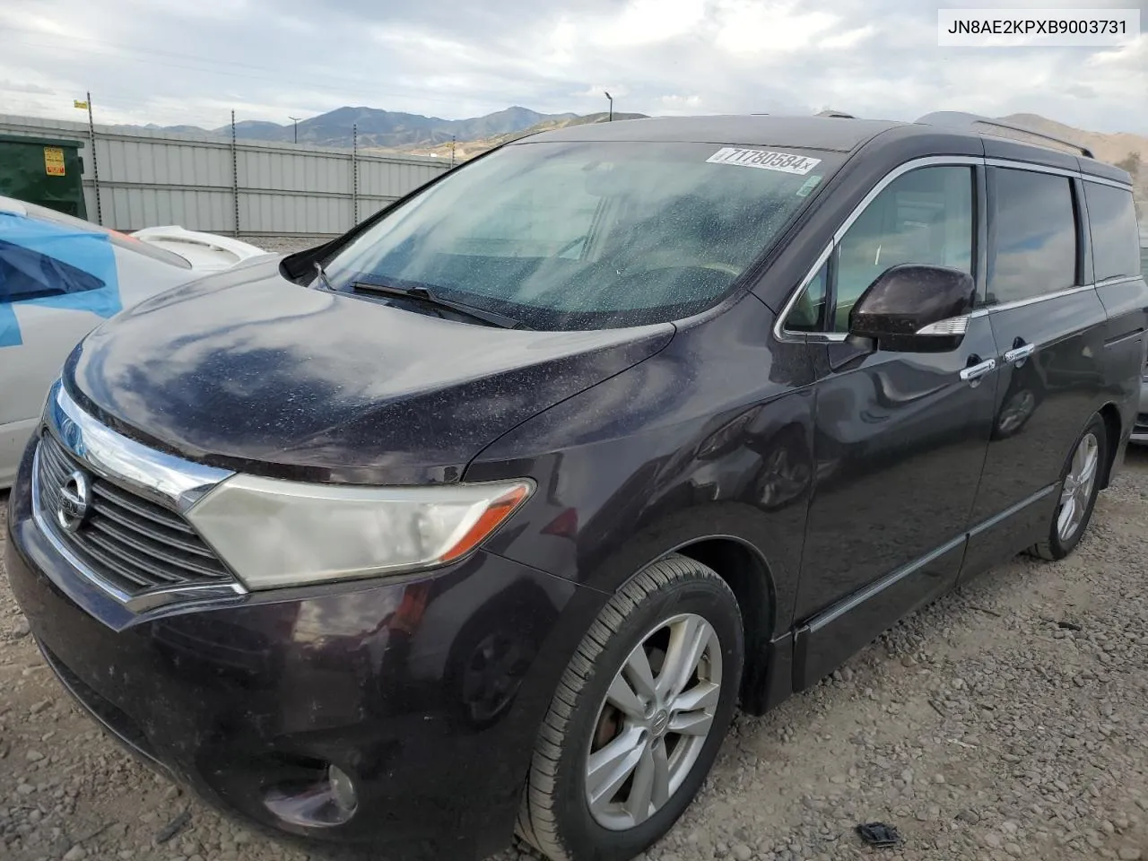 2011 Nissan Quest S VIN: JN8AE2KPXB9003731 Lot: 71780584