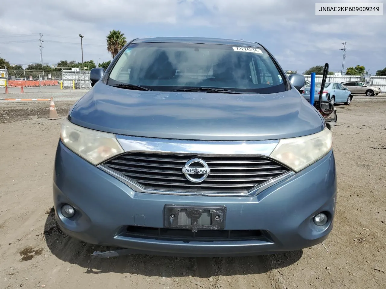 2011 Nissan Quest S VIN: JN8AE2KP6B9009249 Lot: 72224334