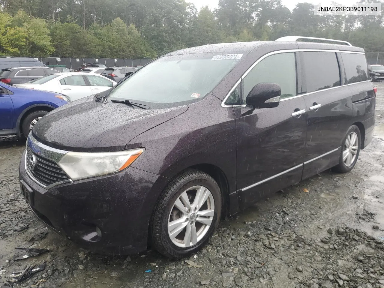 2011 Nissan Quest S VIN: JN8AE2KP3B9011198 Lot: 72908024