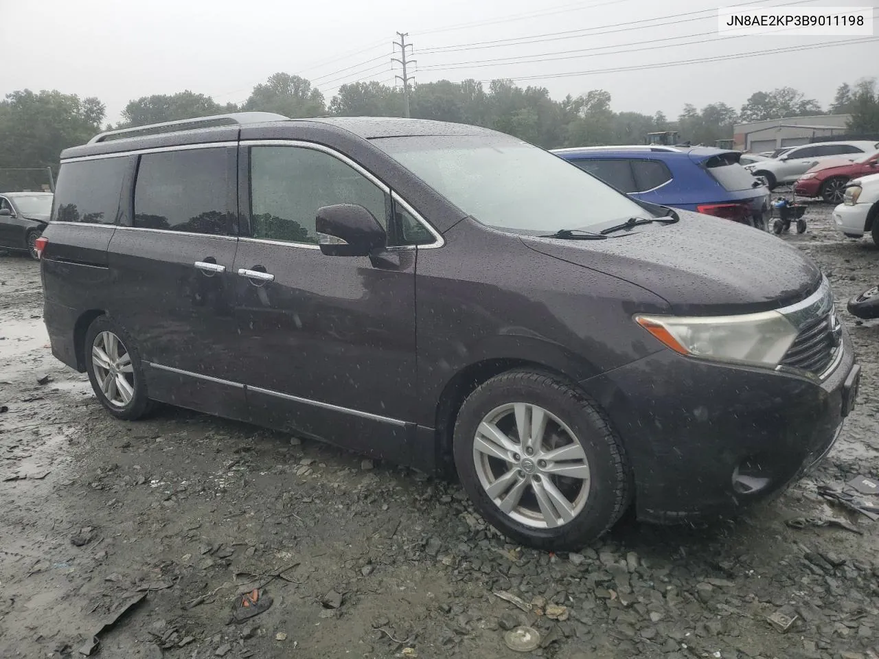 2011 Nissan Quest S VIN: JN8AE2KP3B9011198 Lot: 72908024