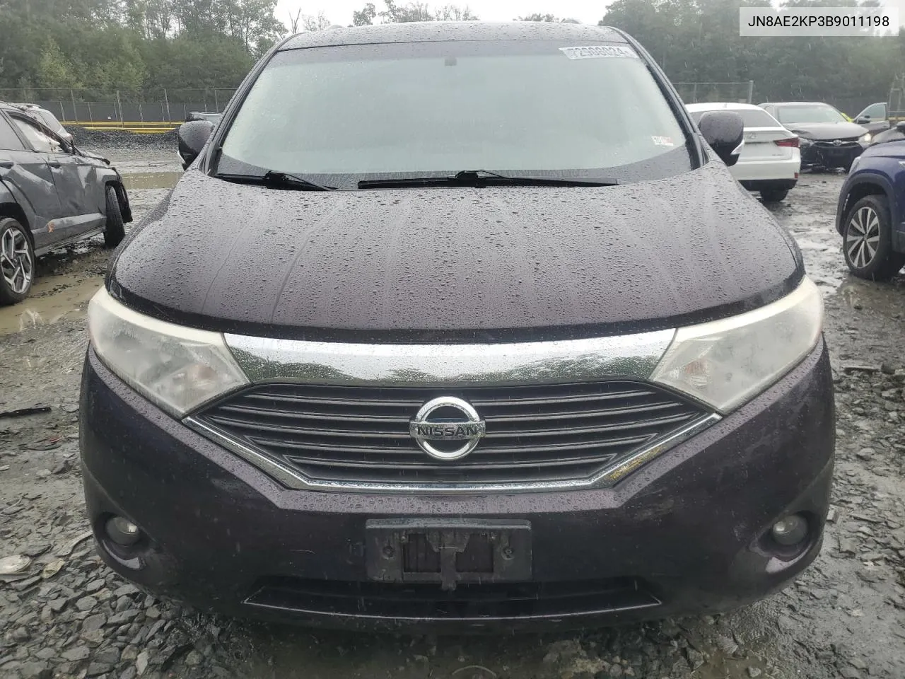 2011 Nissan Quest S VIN: JN8AE2KP3B9011198 Lot: 72908024