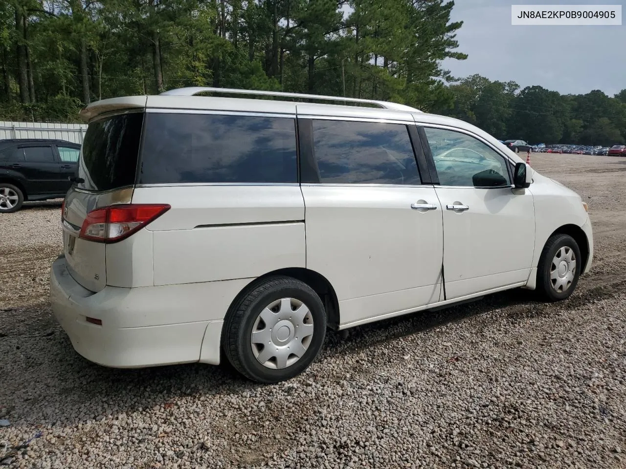 2011 Nissan Quest S VIN: JN8AE2KP0B9004905 Lot: 73938984