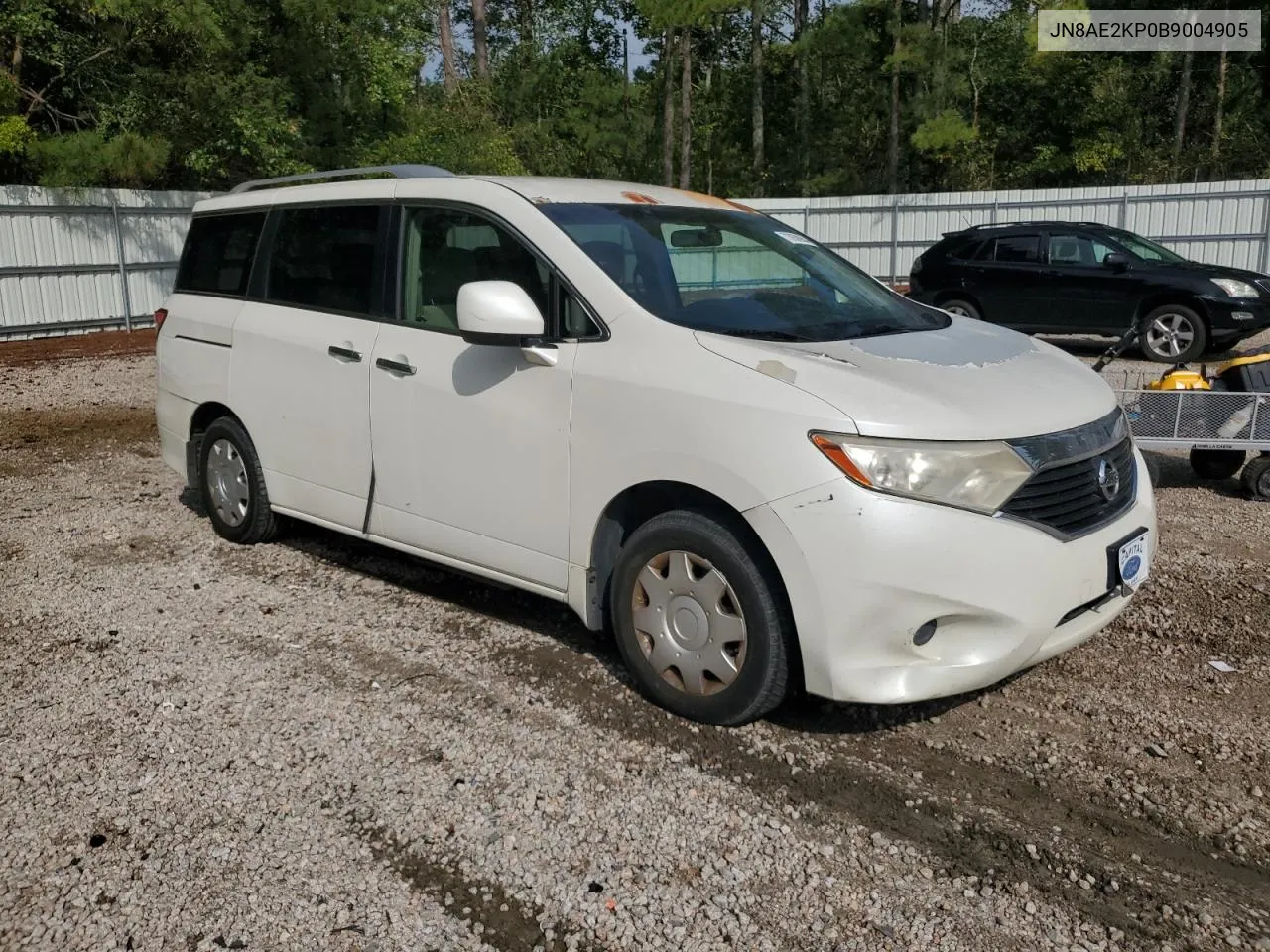 2011 Nissan Quest S VIN: JN8AE2KP0B9004905 Lot: 73938984