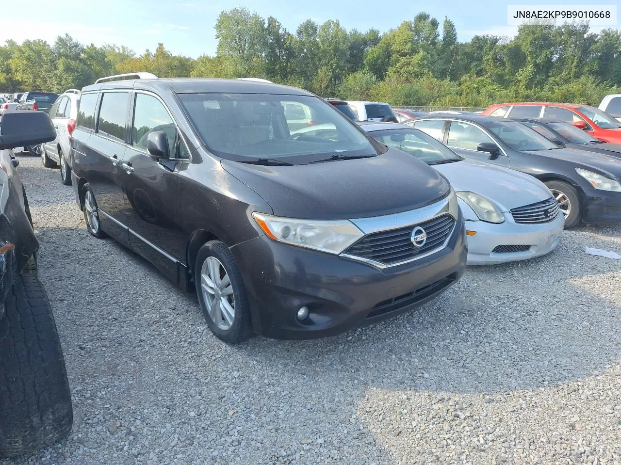 2011 Nissan Quest S VIN: JN8AE2KP9B9010668 Lot: 76280714