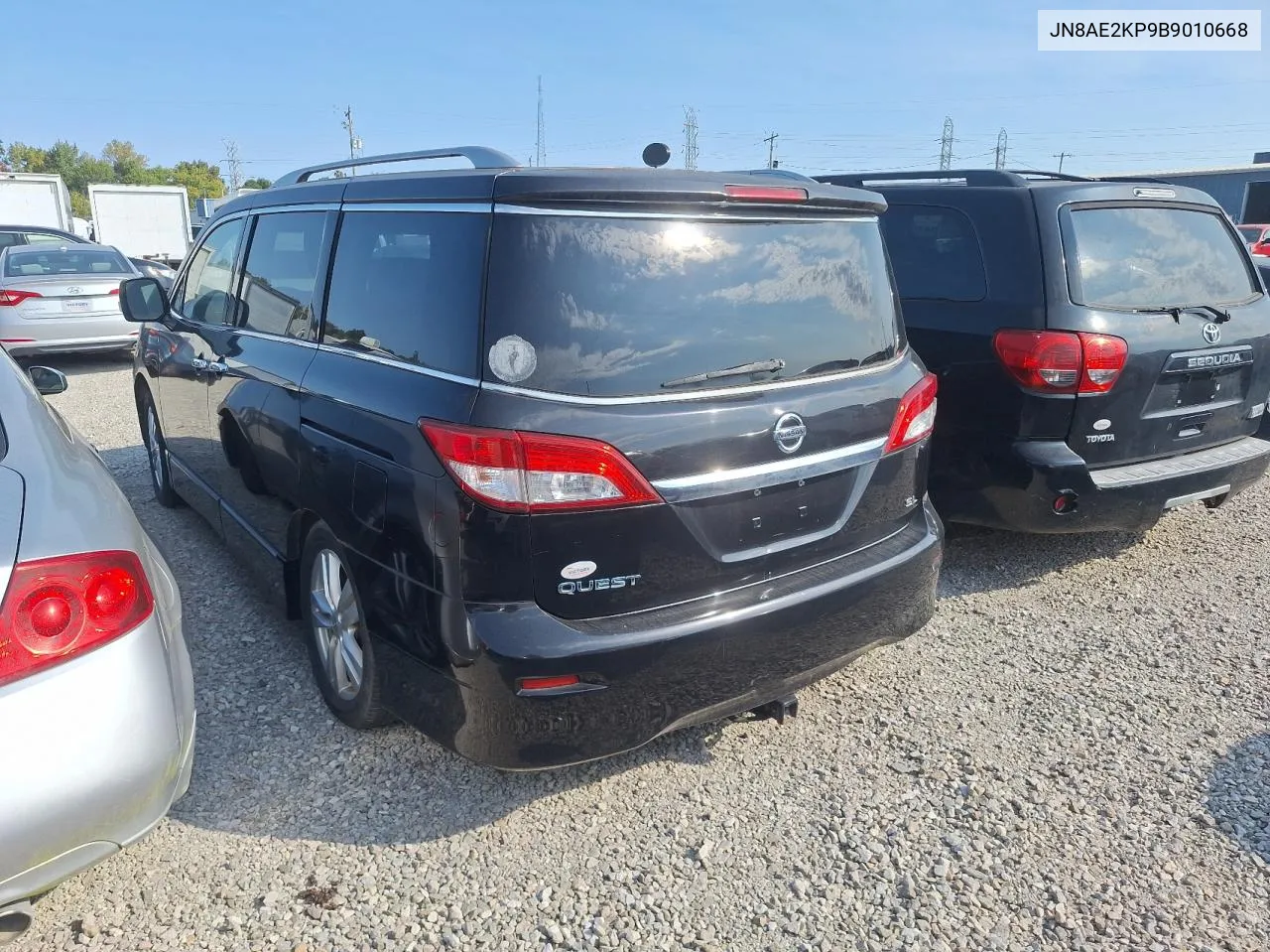 2011 Nissan Quest S VIN: JN8AE2KP9B9010668 Lot: 76280714