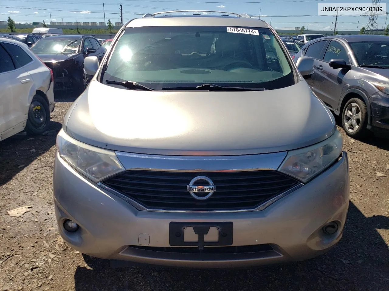 2012 Nissan Quest S VIN: JN8AE2KPXC9040389 Lot: 57848774