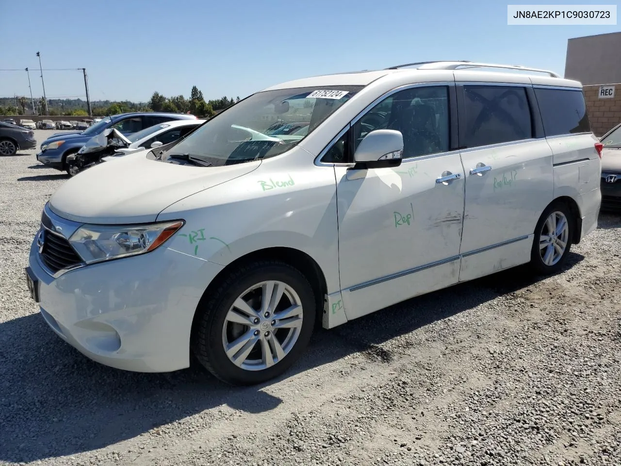 2012 Nissan Quest S VIN: JN8AE2KP1C9030723 Lot: 61752124