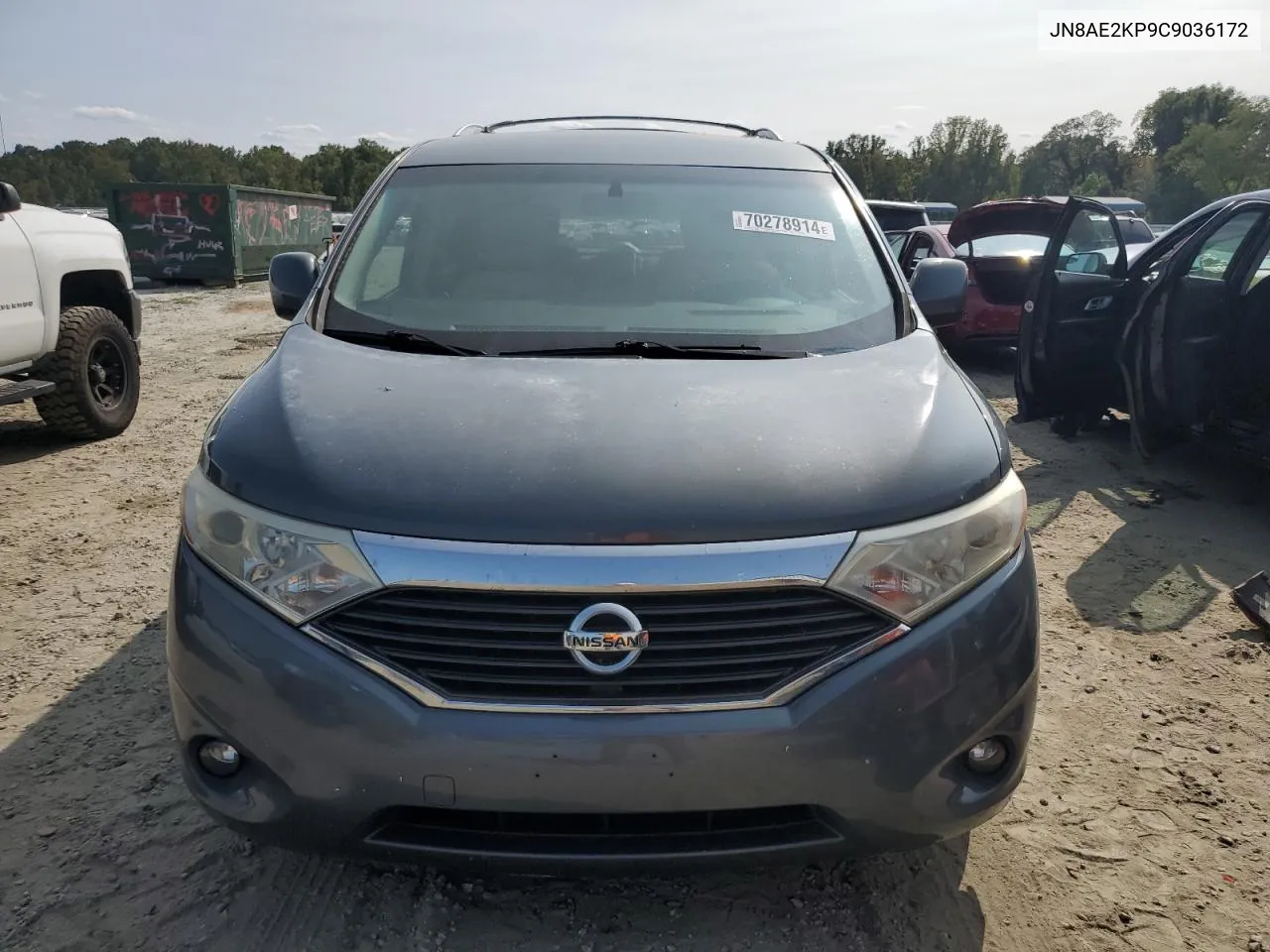 2012 Nissan Quest S VIN: JN8AE2KP9C9036172 Lot: 70278914