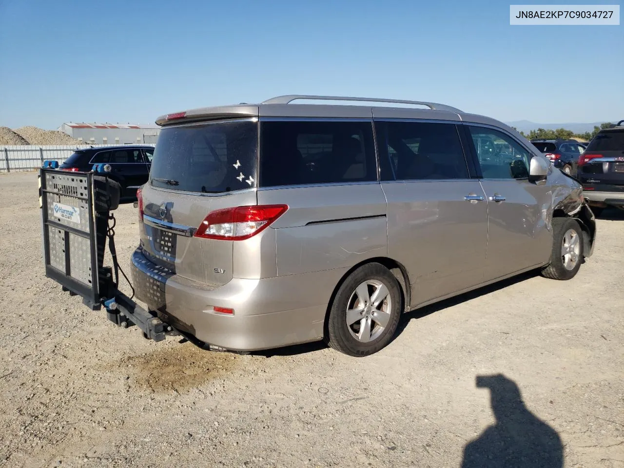 2012 Nissan Quest S VIN: JN8AE2KP7C9034727 Lot: 72942174