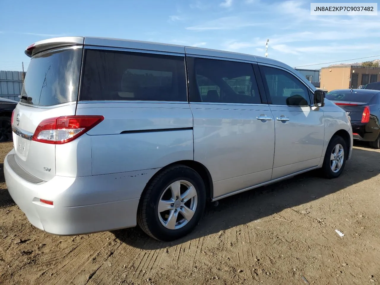 2012 Nissan Quest S VIN: JN8AE2KP7C9037482 Lot: 72974934