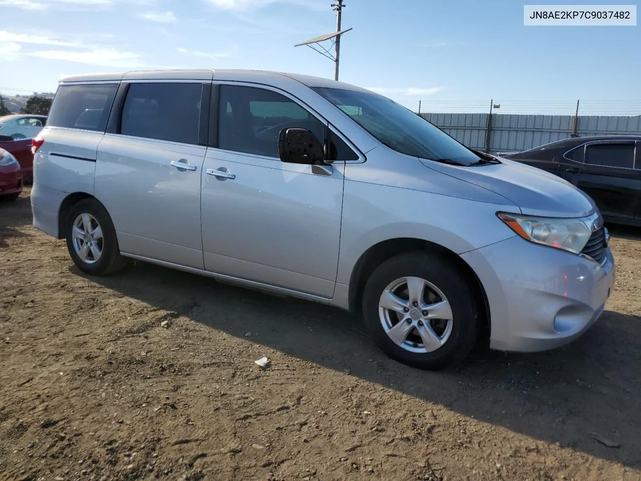 2012 Nissan Quest S VIN: JN8AE2KP7C9037482 Lot: 72974934