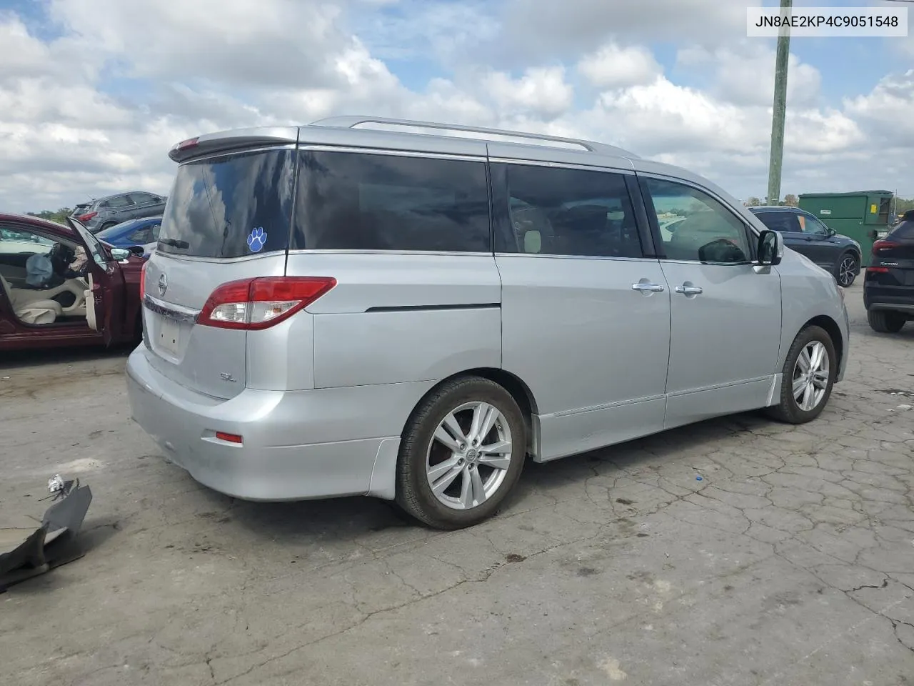 2012 Nissan Quest S VIN: JN8AE2KP4C9051548 Lot: 73294384