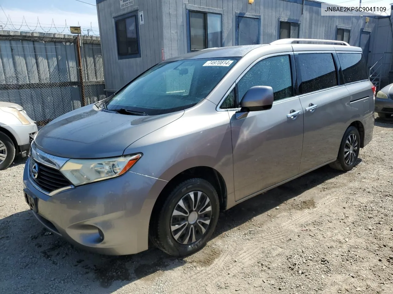 JN8AE2KP5C9041109 2012 Nissan Quest S