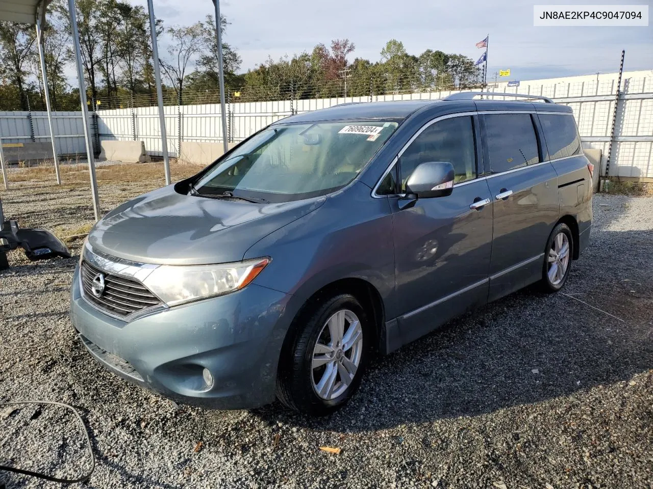 2012 Nissan Quest S VIN: JN8AE2KP4C9047094 Lot: 76096204