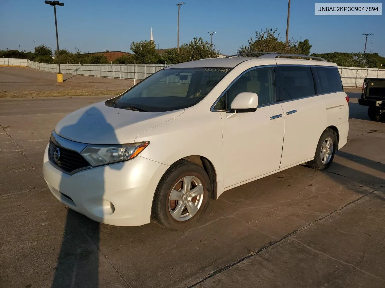 2012 Nissan Quest S VIN: JN8AE2KP3C9047894 Lot: 76751494