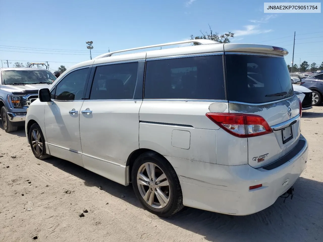 2012 Nissan Quest S VIN: JN8AE2KP7C9051754 Lot: 76811884