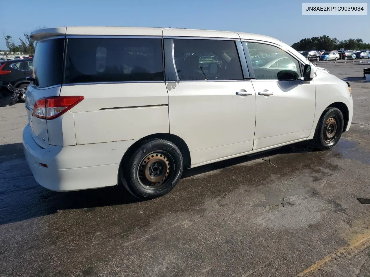 2012 Nissan Quest S VIN: JN8AE2KP1C9039034 Lot: 77375904