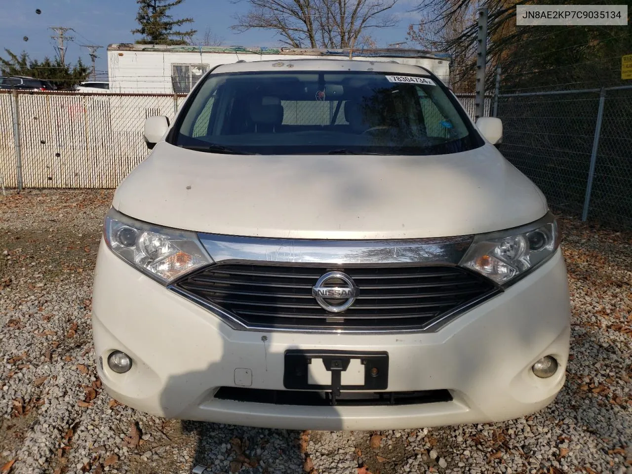 2012 Nissan Quest S VIN: JN8AE2KP7C9035134 Lot: 78304734