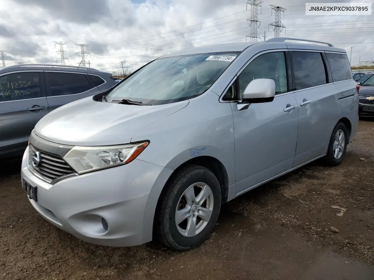 2012 Nissan Quest S VIN: JN8AE2KPXC9037895 Lot: 78667734