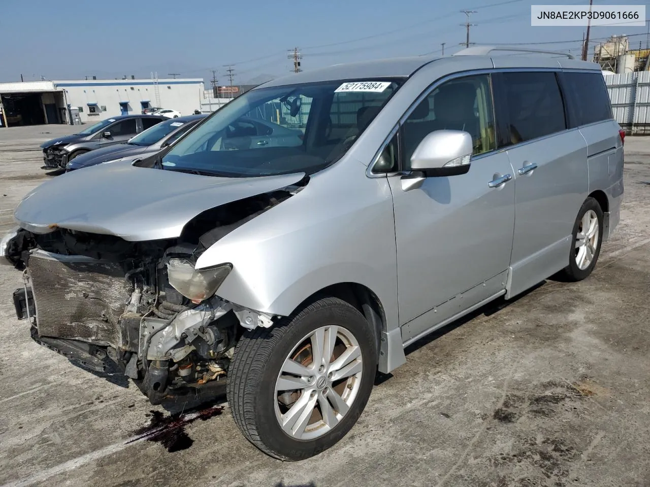 2013 Nissan Quest S VIN: JN8AE2KP3D9061666 Lot: 52175984