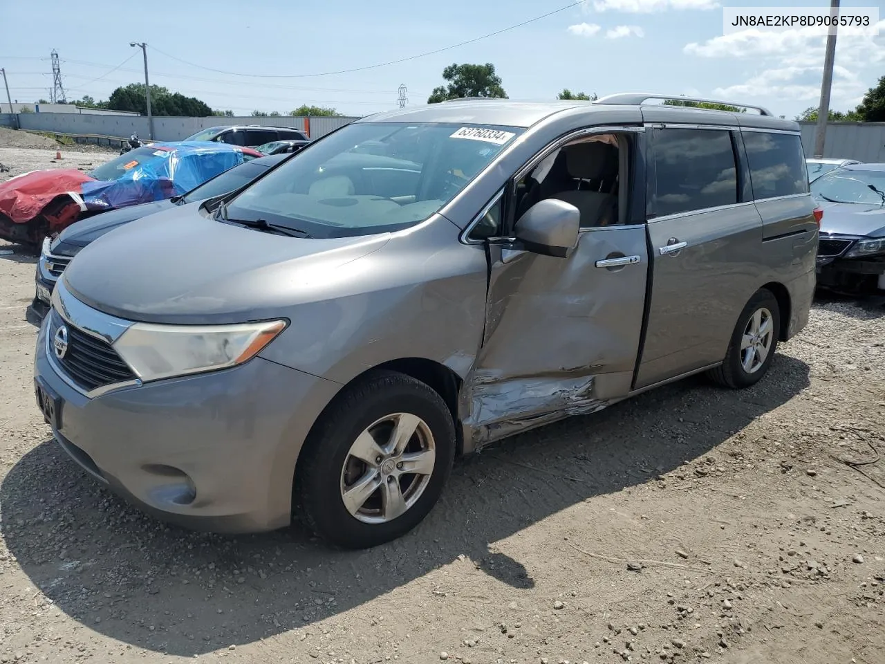 2013 Nissan Quest S VIN: JN8AE2KP8D9065793 Lot: 63760334