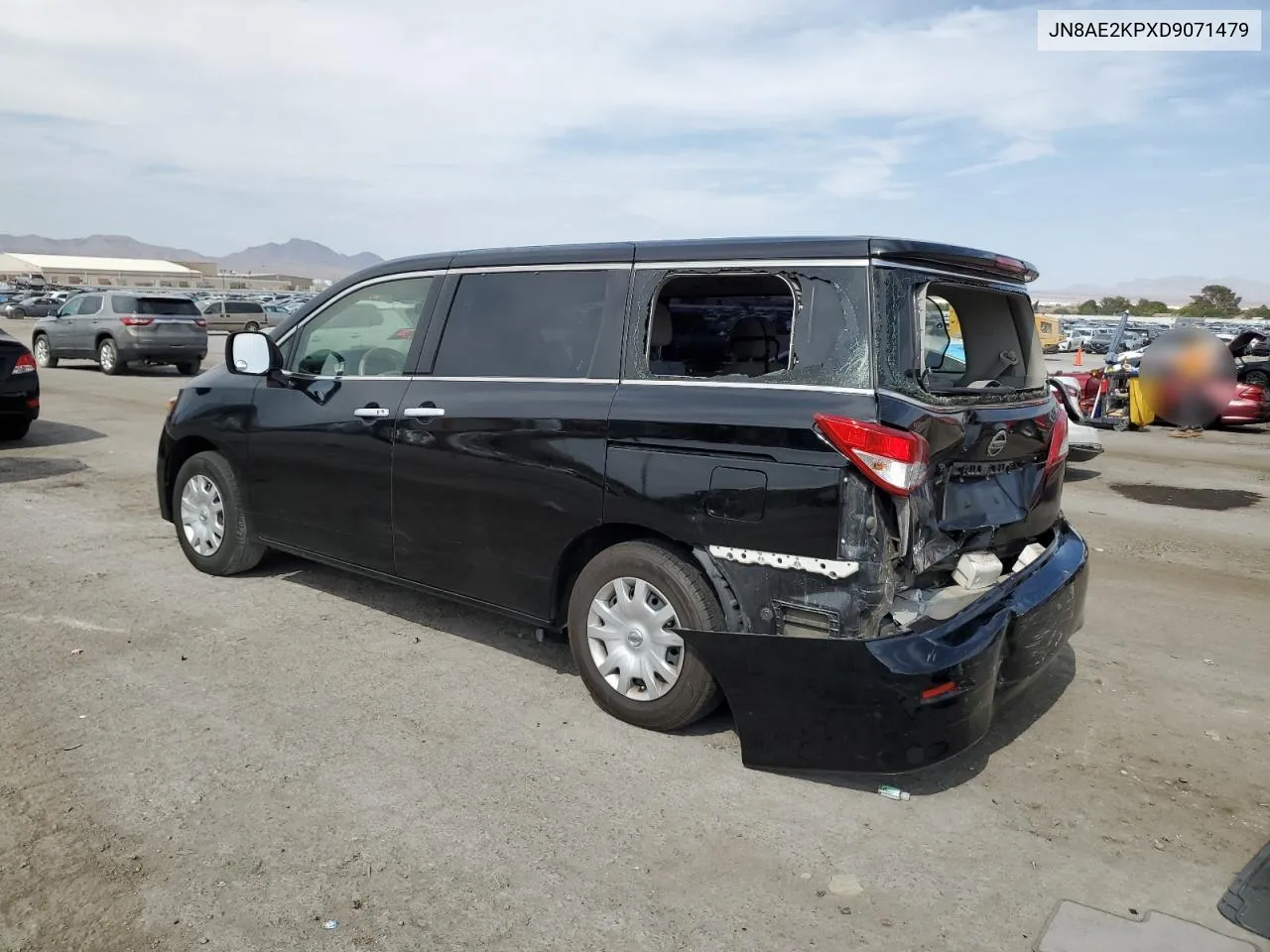 2013 Nissan Quest S VIN: JN8AE2KPXD9071479 Lot: 65934674