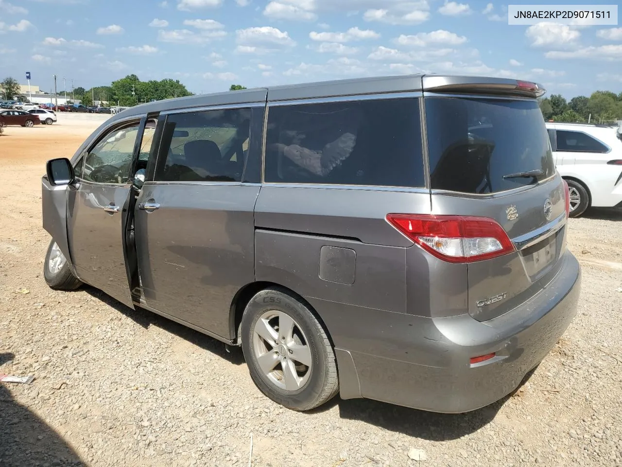 JN8AE2KP2D9071511 2013 Nissan Quest S