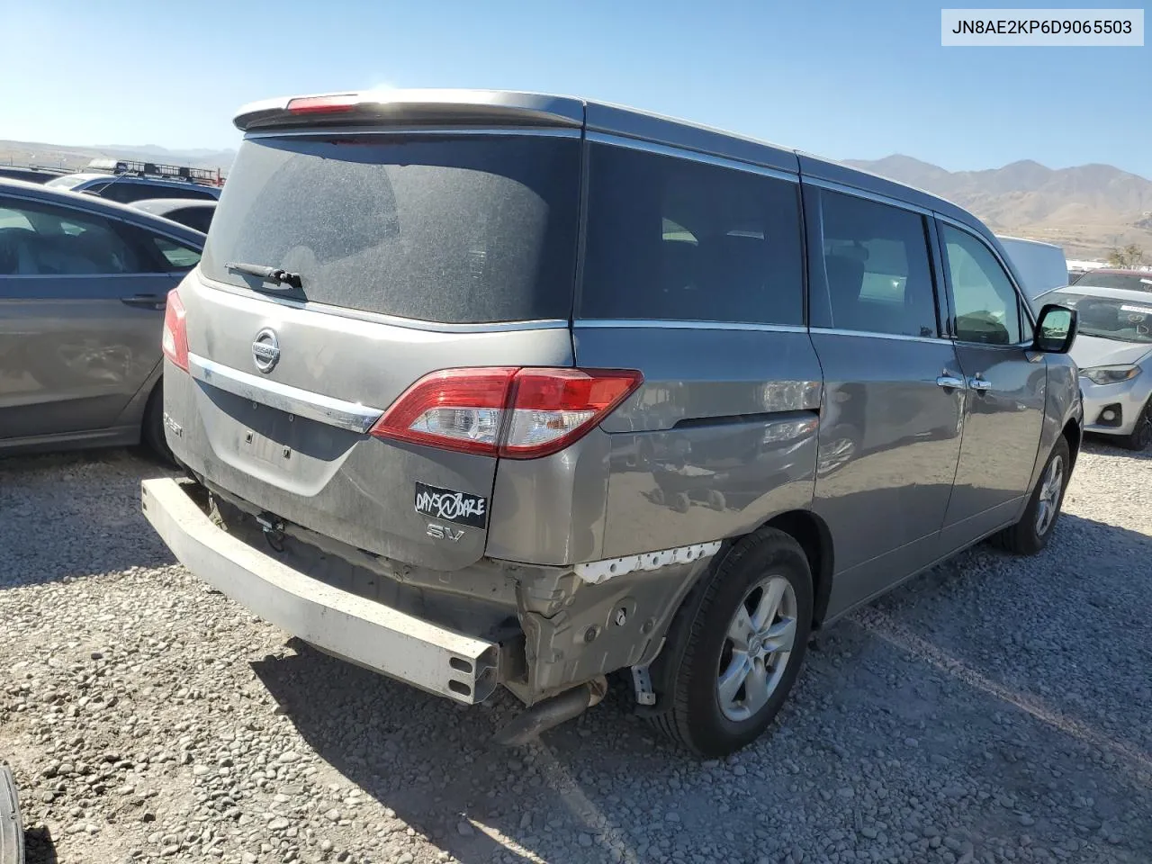 2013 Nissan Quest S VIN: JN8AE2KP6D9065503 Lot: 71489054