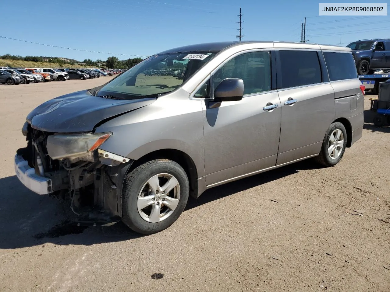 2013 Nissan Quest S VIN: JN8AE2KP8D9068502 Lot: 72763194