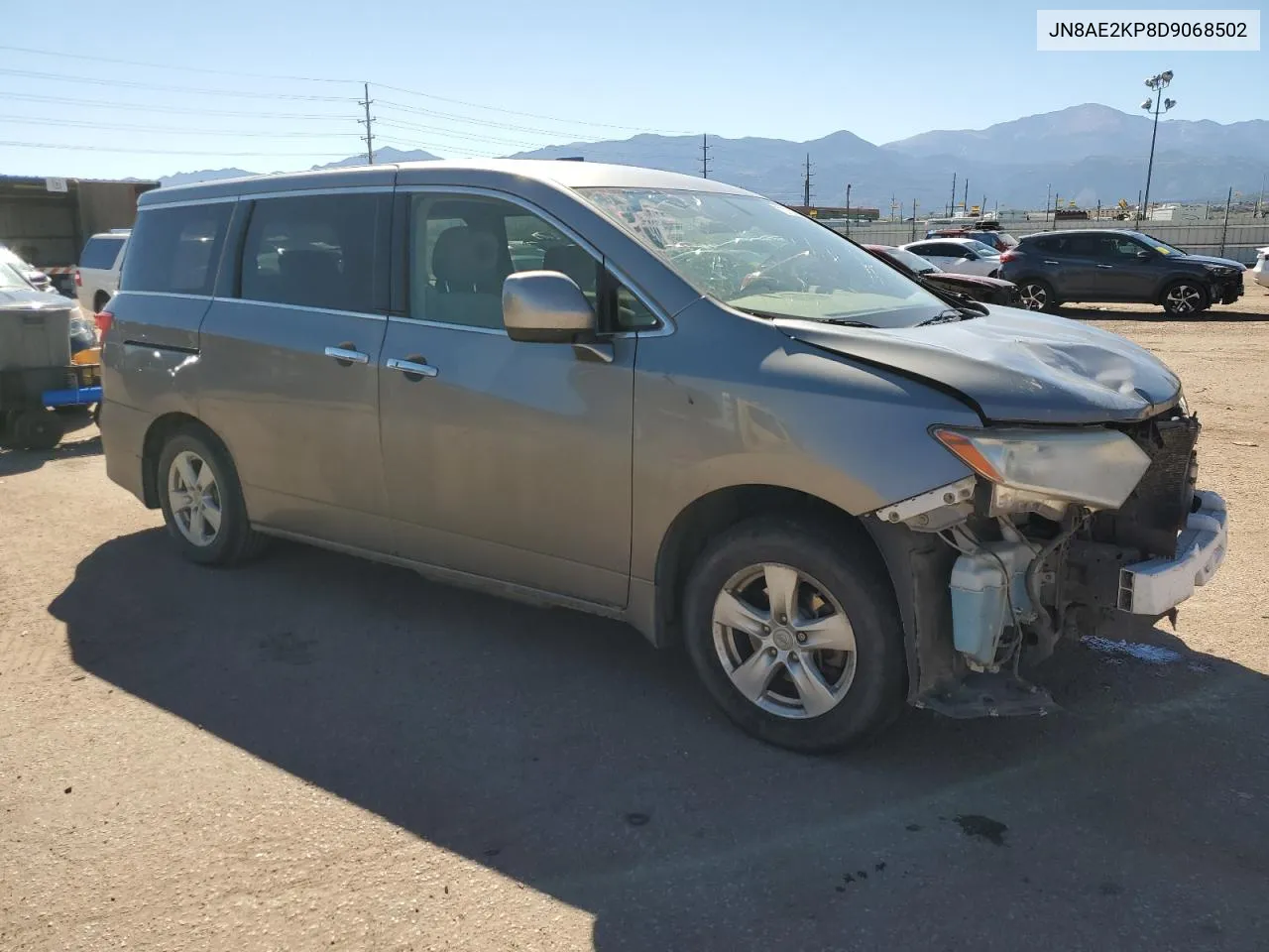 2013 Nissan Quest S VIN: JN8AE2KP8D9068502 Lot: 72763194